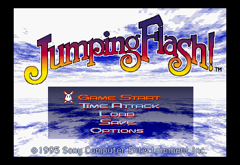 Jumping Flash! Title Screen